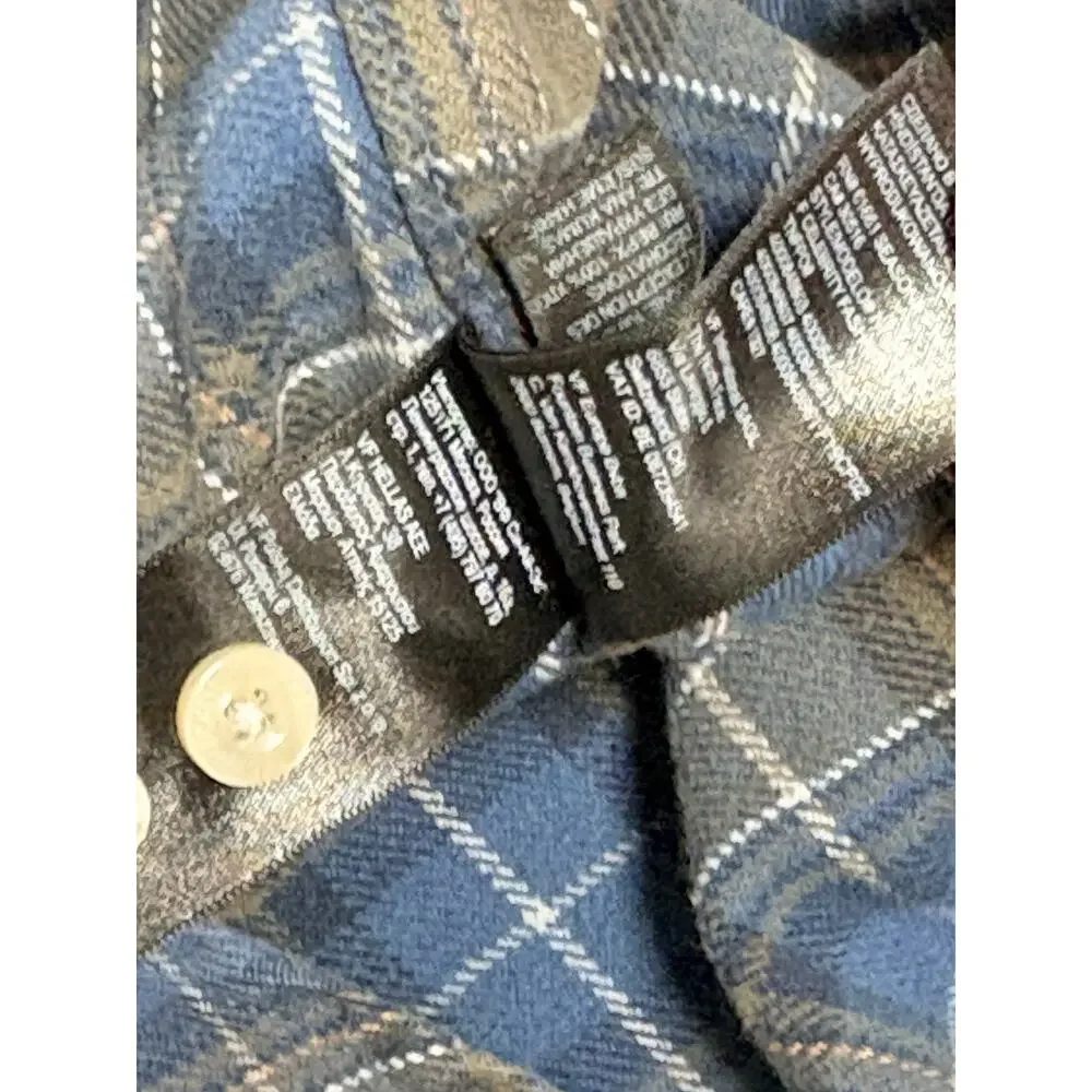 The North Face Shirt‎ Mens Medium Blue Plaid Arroyo Hiking Outdoor Flannel M